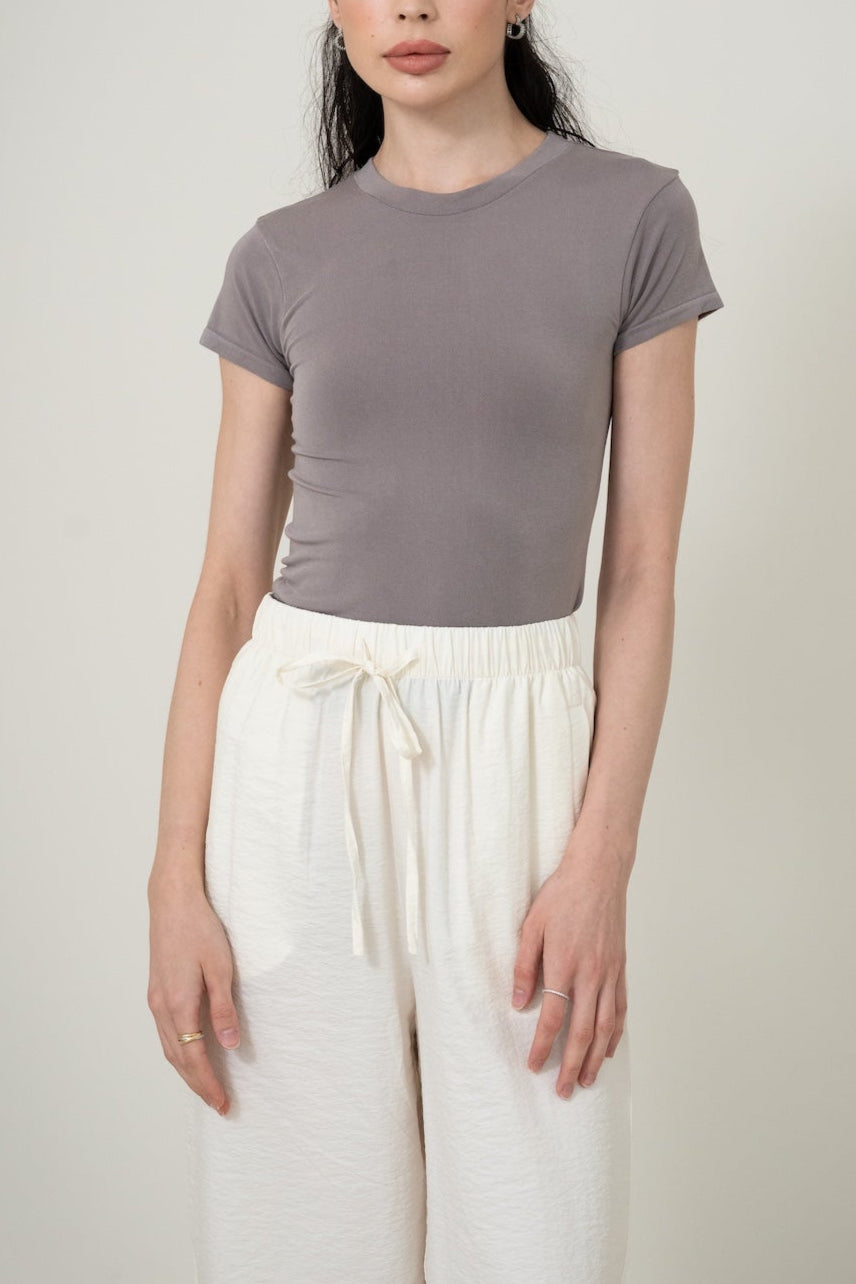 Silk Essentials Tee – Cloud 真絲基礎T-shirt 雲朵款