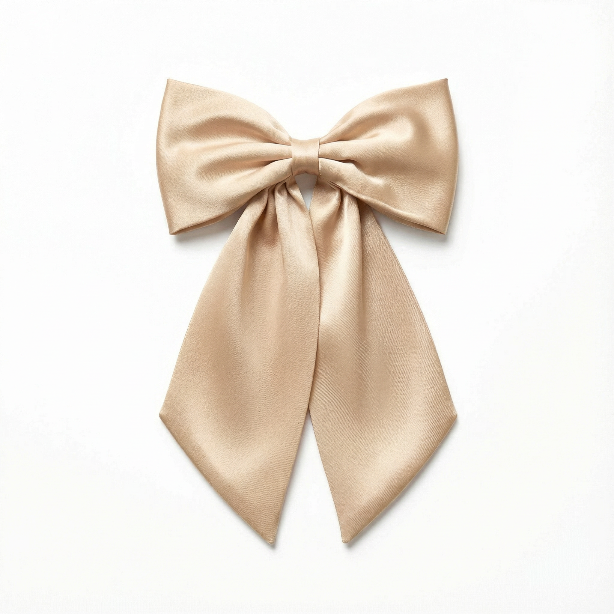 真絲蝴蝶結髮夾｜法式氣質 × 名字客製亮鑽