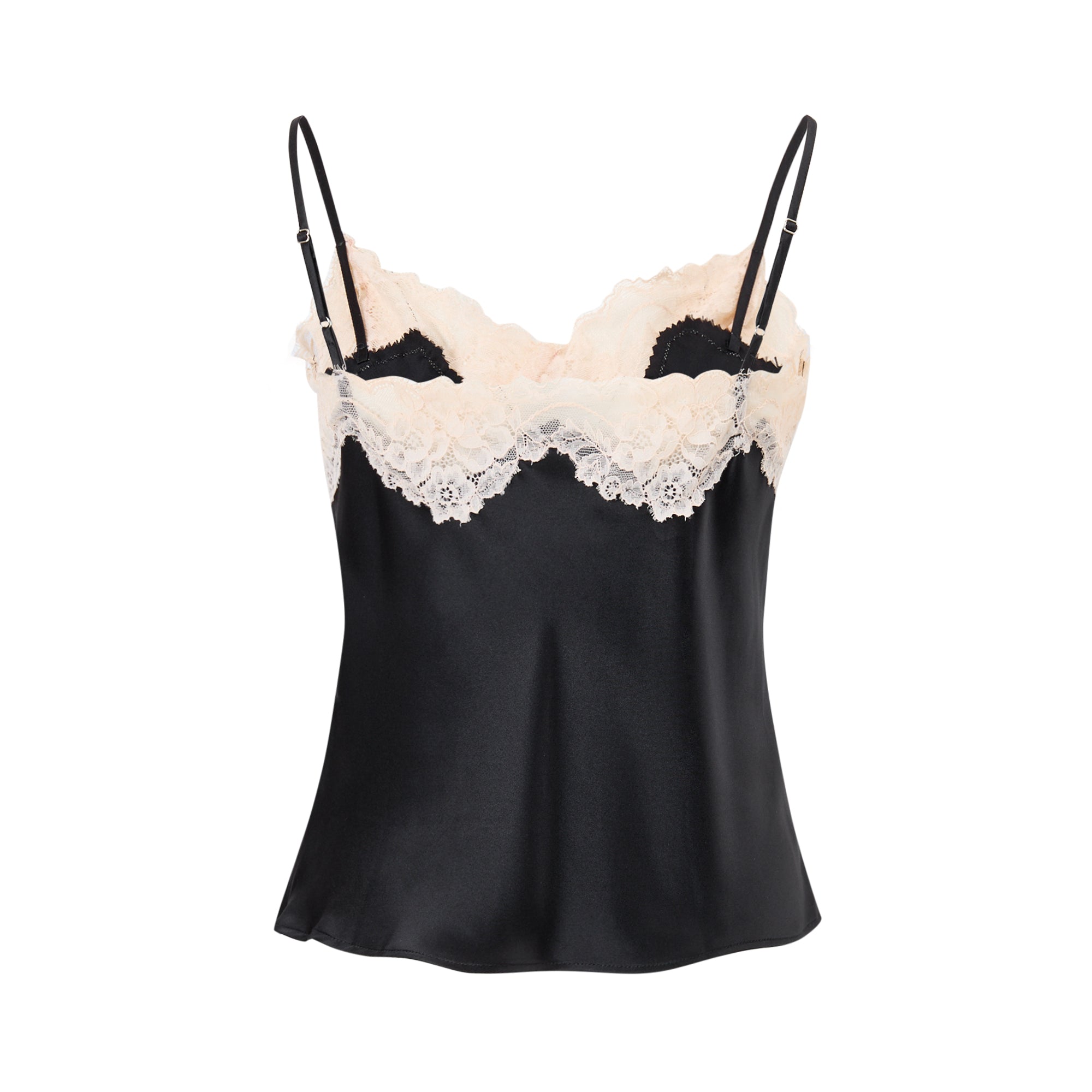 微光蕾絲短褲套裝｜真絲細肩帶睡衣