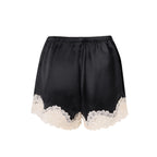 微光蕾絲短褲套裝｜真絲細肩帶睡衣