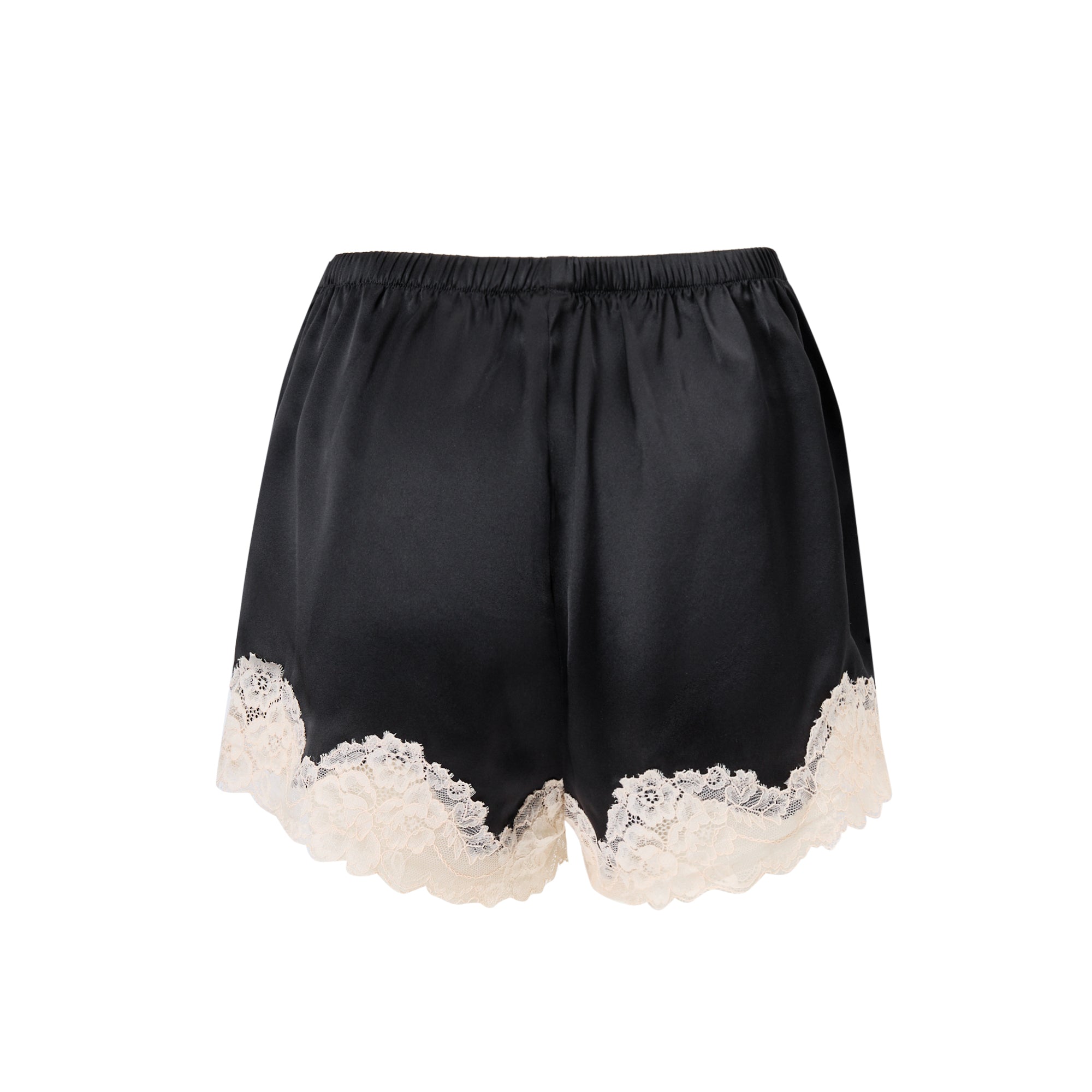 微光蕾絲短褲套裝｜真絲細肩帶睡衣