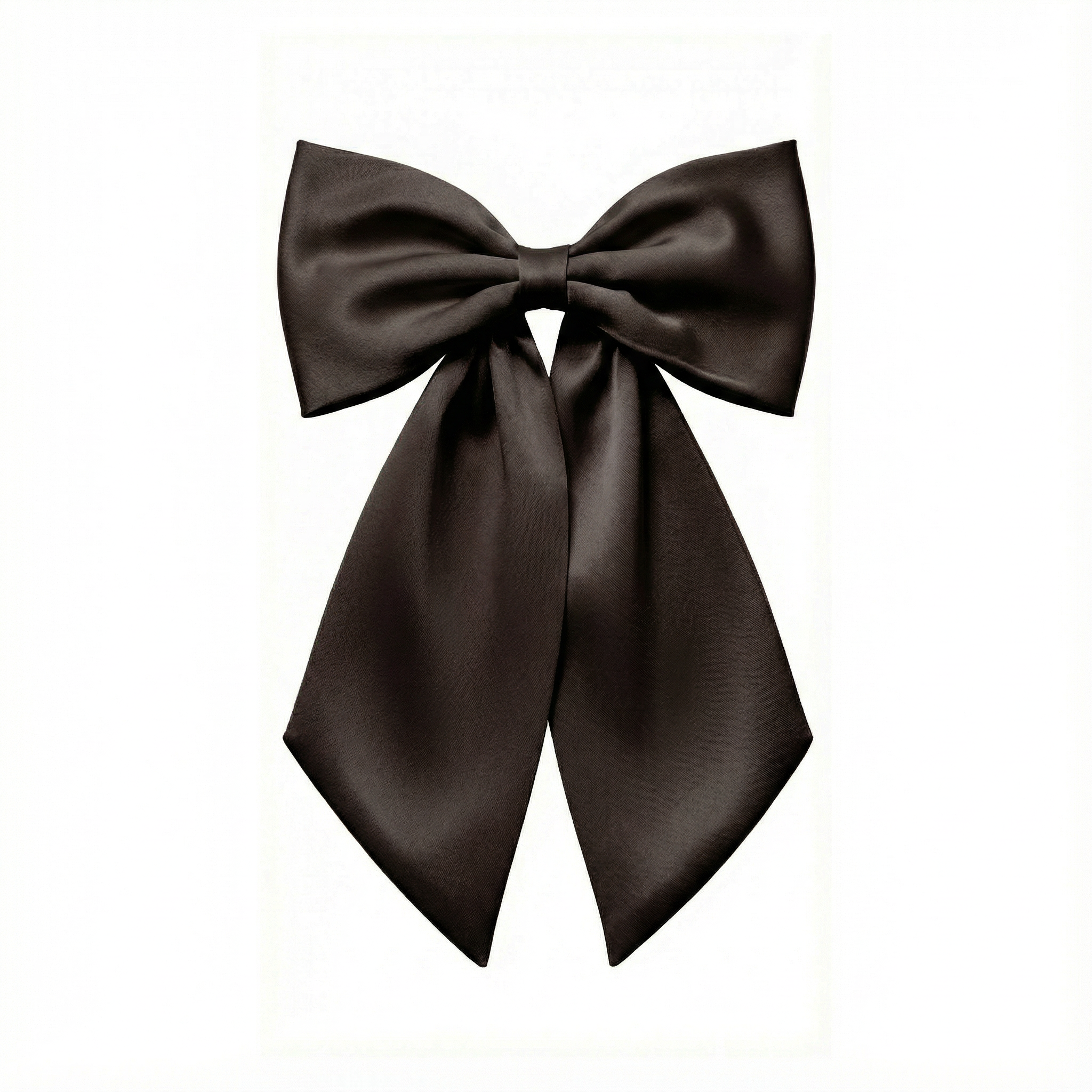 真絲蝴蝶結髮夾｜法式氣質 × 名字客製亮鑽