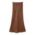 Silk Midi Skirt｜Double-Faced Silk Charmeuse 斜裁雙面真絲半身裙