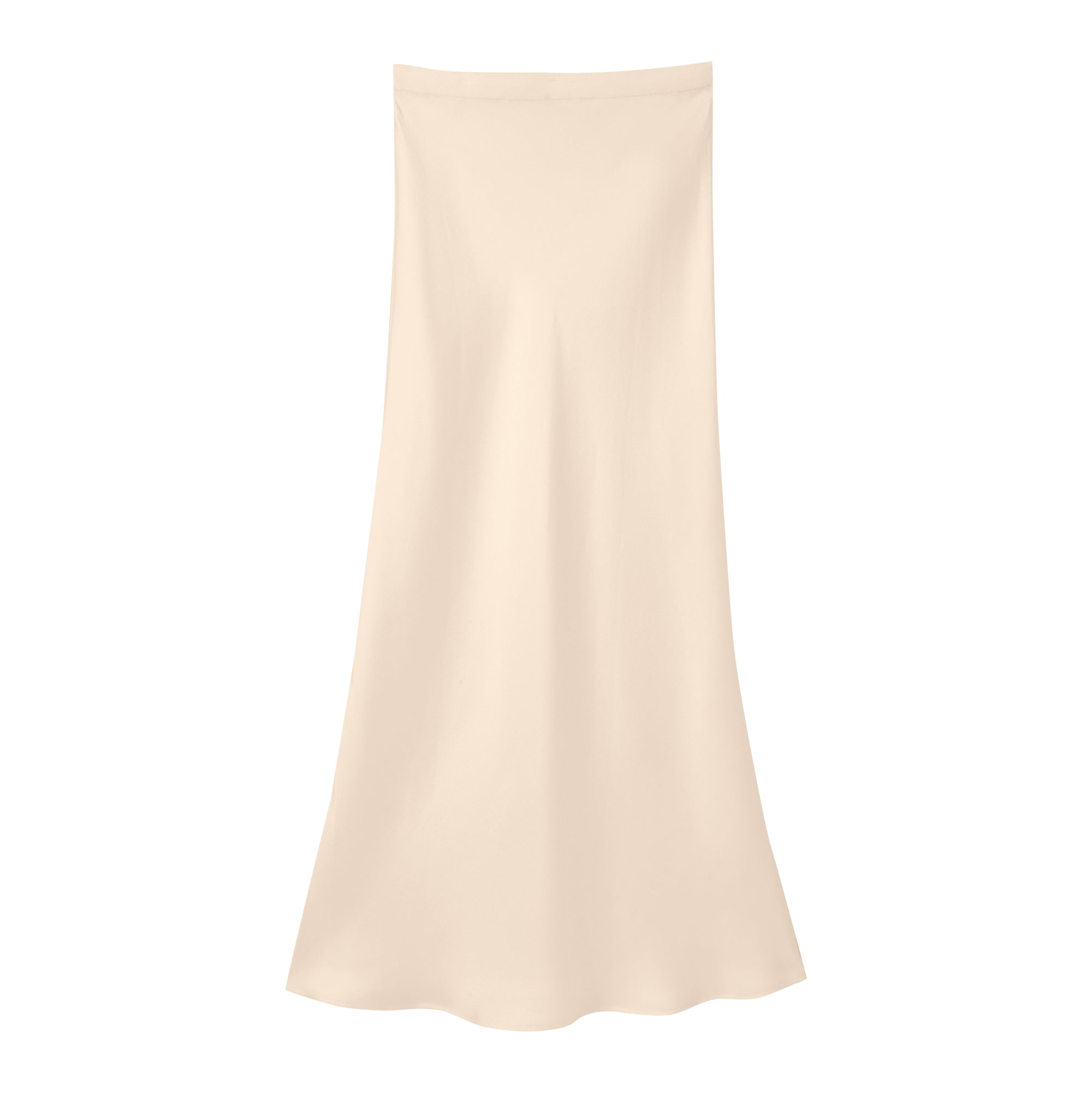 Silk Midi Skirt｜Double-Faced Silk Charmeuse 斜裁雙面真絲半身裙