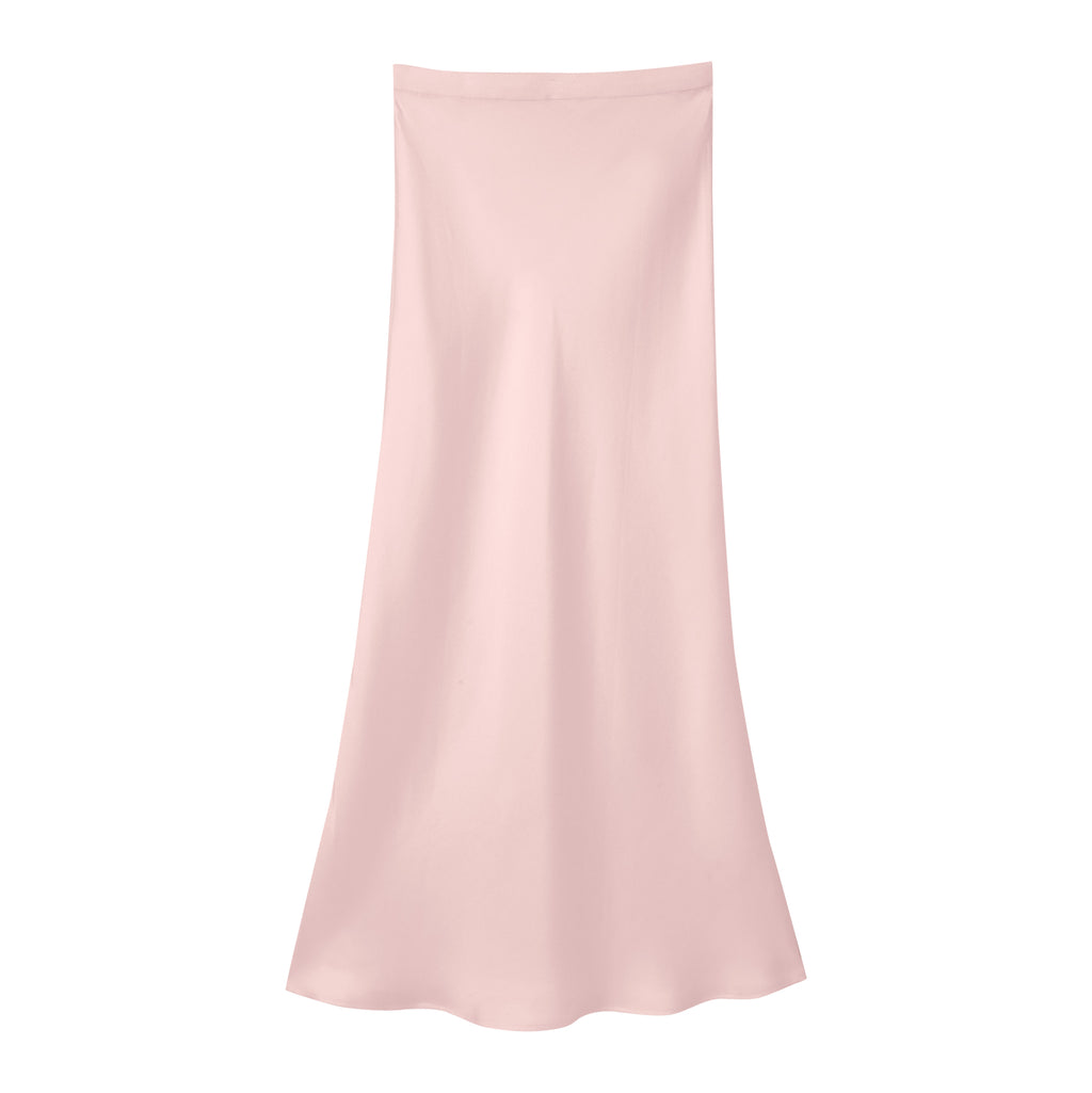 Silk Midi Skirt｜Double-Faced Silk Charmeuse 斜裁雙面真絲半身裙