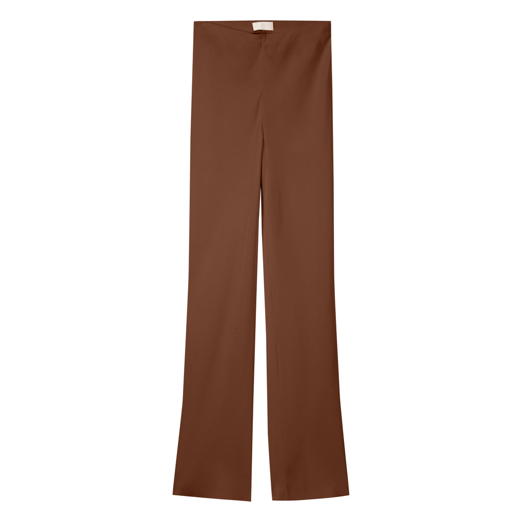 Silk Wide-Leg Pants｜30 Momme Heavy Crinkled Silk 斜裁重皺真絲寬褲