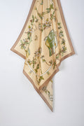 經典真絲方巾 ｜杏花暮色｜Silk Art Scarf