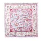 經典真絲方巾 ｜紫蘭花韻｜Silk Art Scarf