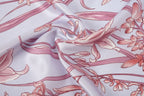 經典真絲方巾 ｜紫蘭花韻｜Silk Art Scarf