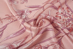 經典真絲方巾 ｜琥珀羽影｜Silk Art Scarf