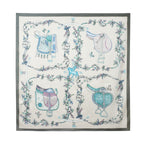 經典真絲方巾 ｜春曉花園｜Silk Art Scarf