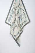 經典真絲方巾 ｜春曉花園｜Silk Art Scarf
