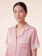 【蕾絲・短袖真絲家居服】優雅經典 × 輕盈感受
