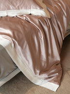 經典法式折邊真絲四件套床組