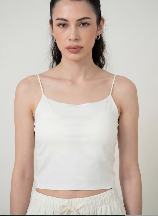 【真絲 BRATOP 細肩帶背心】免穿內衣 × 輕盈外穿