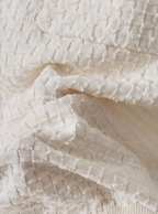 立體織紋短袖 POLO 衫｜真絲棉混紡