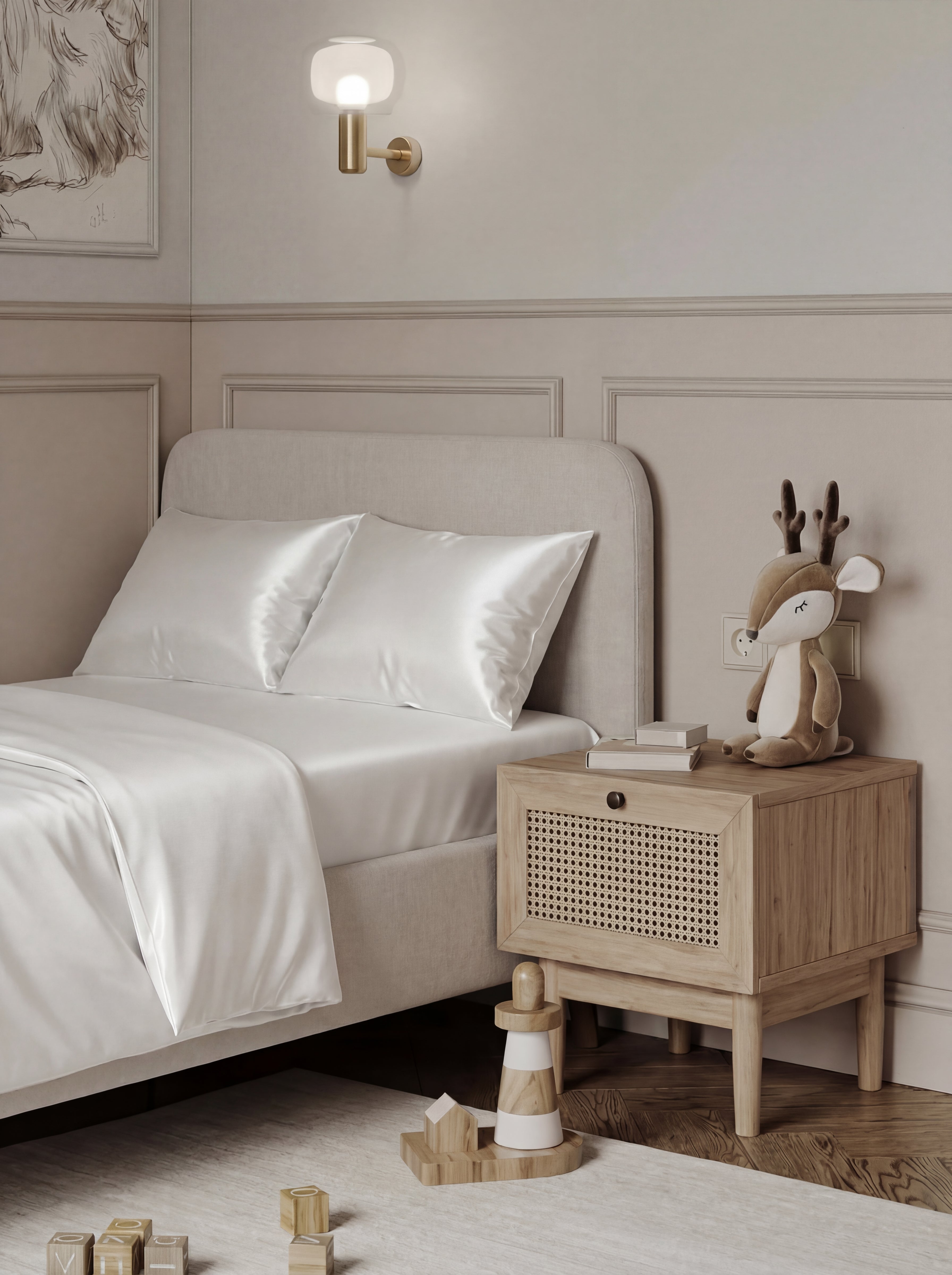 兒童真絲單人床組 (床包＋枕套)｜Glow Luxe Silk™