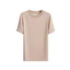 Silk Short-Sleeve Top 霧光真絲短袖上衣