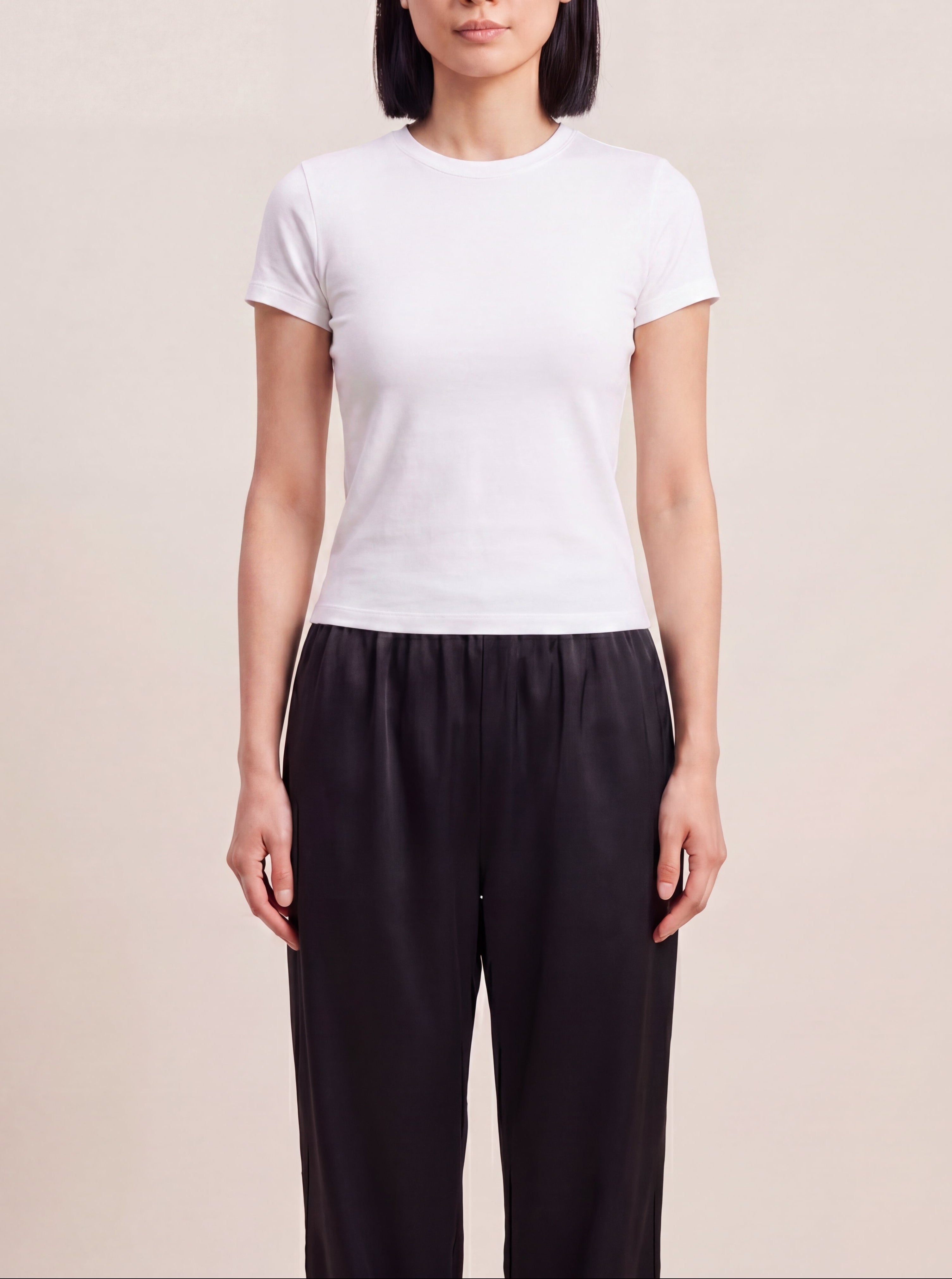 Silk Essentials Tee – Sculpt 真絲顯瘦圓領T-shirt
