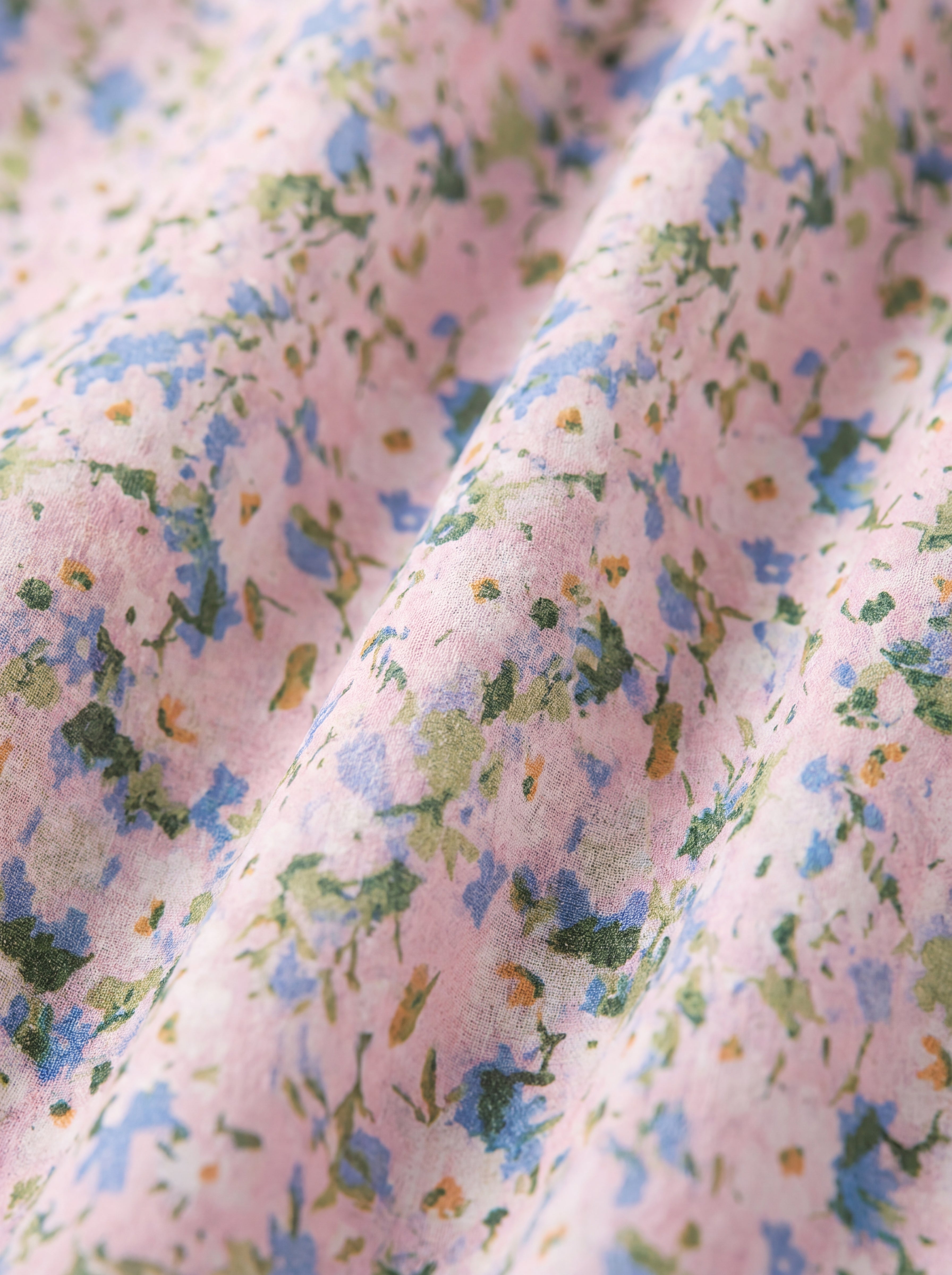 夏日碎花真絲洋裝｜100% Silk