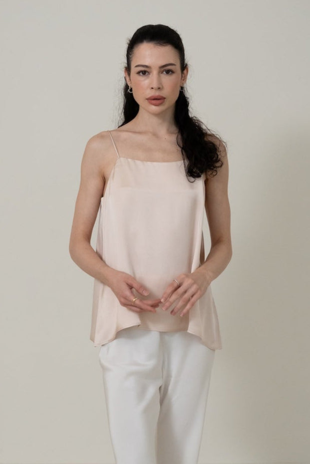 Silk Camisole｜Double-Faced Silk Charmeuse 雙面真絲吊帶上衣