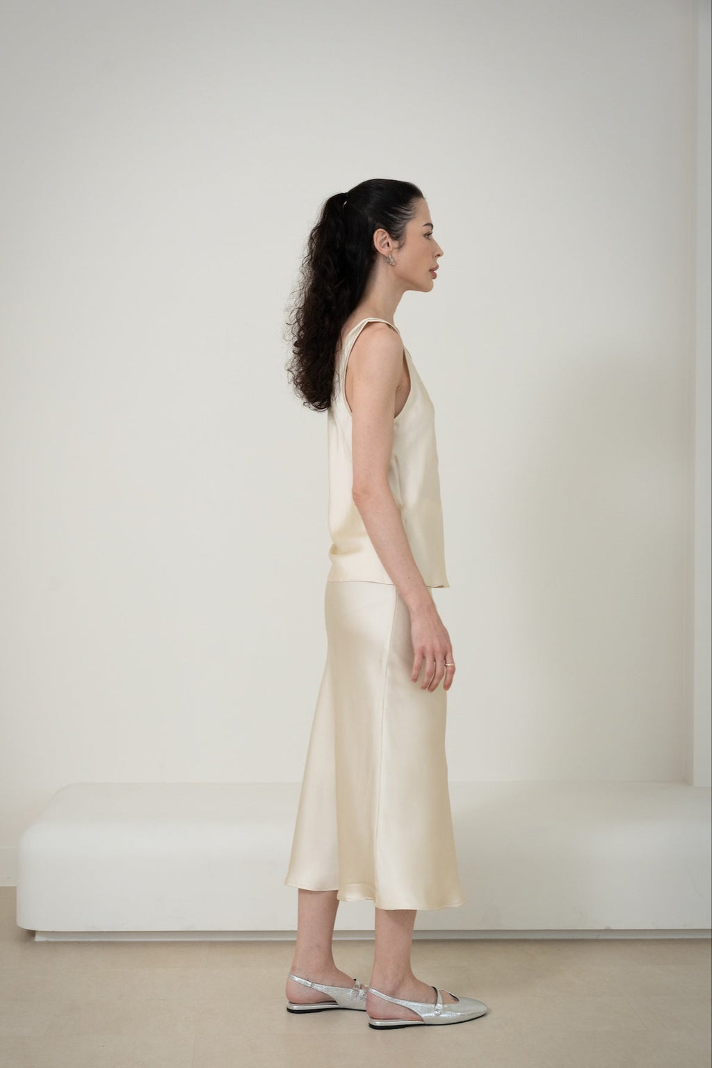 Silk Tank Top｜Double-Faced Silk Charmeuse 重磅雙面真絲背心