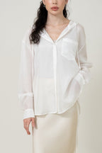 Silk Hooded Jacket 真絲防曬連帽外套