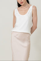 Silk Tank Top｜Double-Faced Silk Charmeuse 重磅雙面真絲背心