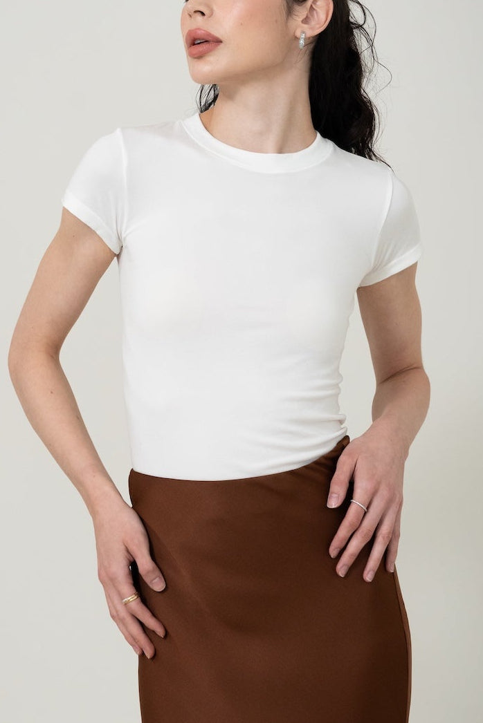 Silk Essentials Tee – Cloud 真絲基礎T-shirt 雲朵款