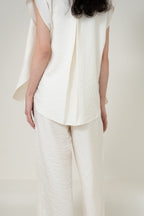 Silk Casual Set with Cropped Pants 桑蠶絲九分褲休閒套裝
