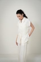 Silk Casual Set with Cropped Pants 桑蠶絲九分褲休閒套裝