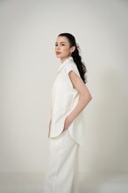 Silk Casual Set with Cropped Pants 桑蠶絲九分褲休閒套裝