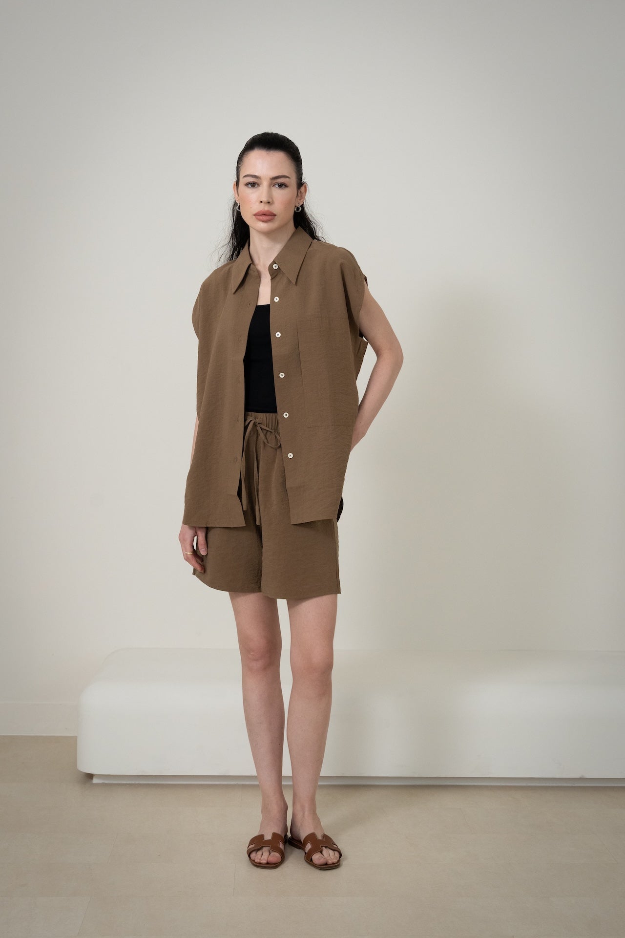 Silk Casual Set with Shorts 桑蠶絲休閒短褲套裝