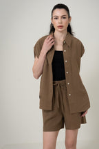 Silk Casual Set with Shorts 桑蠶絲休閒短褲套裝