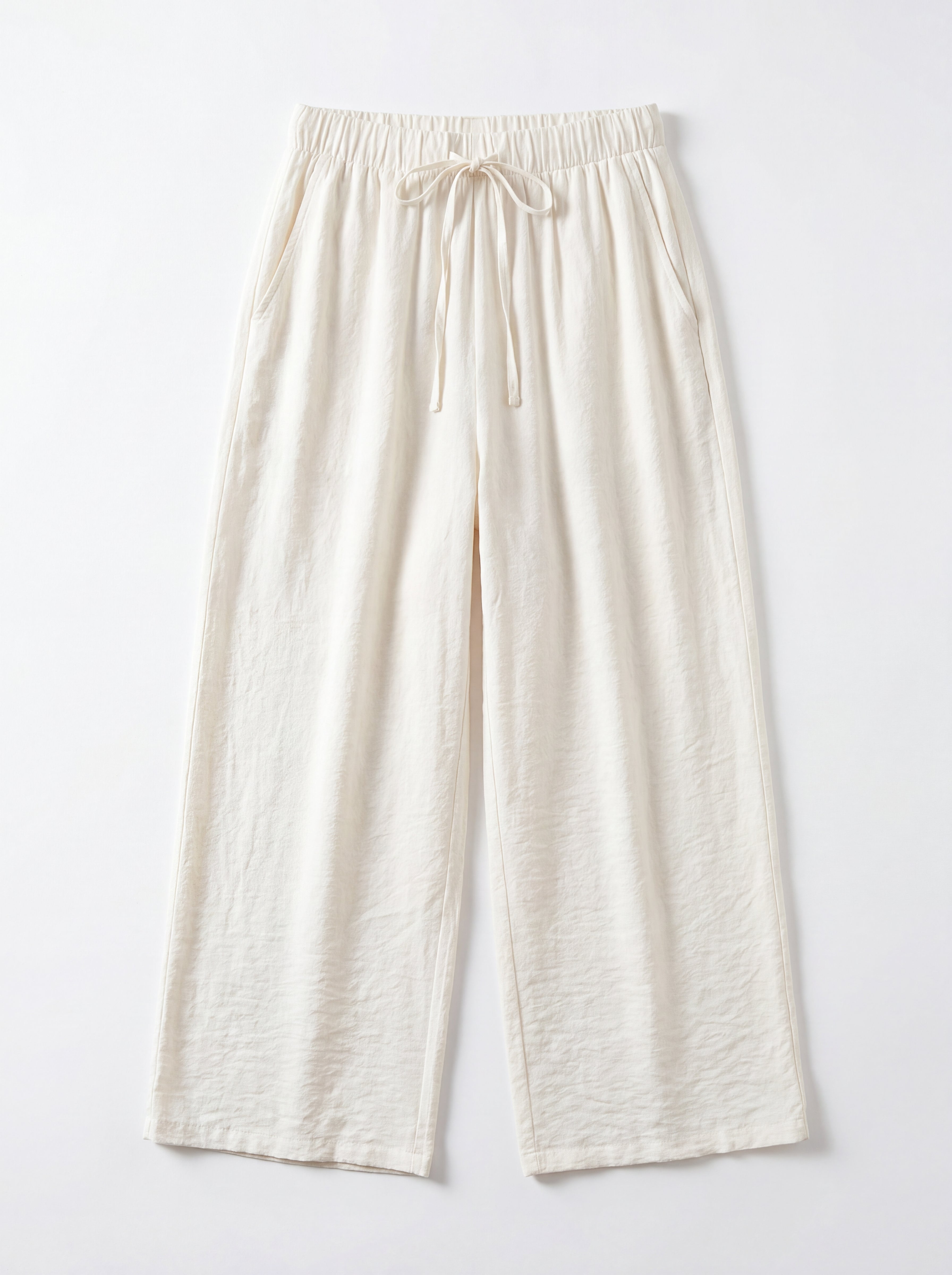 Silk Casual Cropped Pants 桑蠶絲通勤九分褲