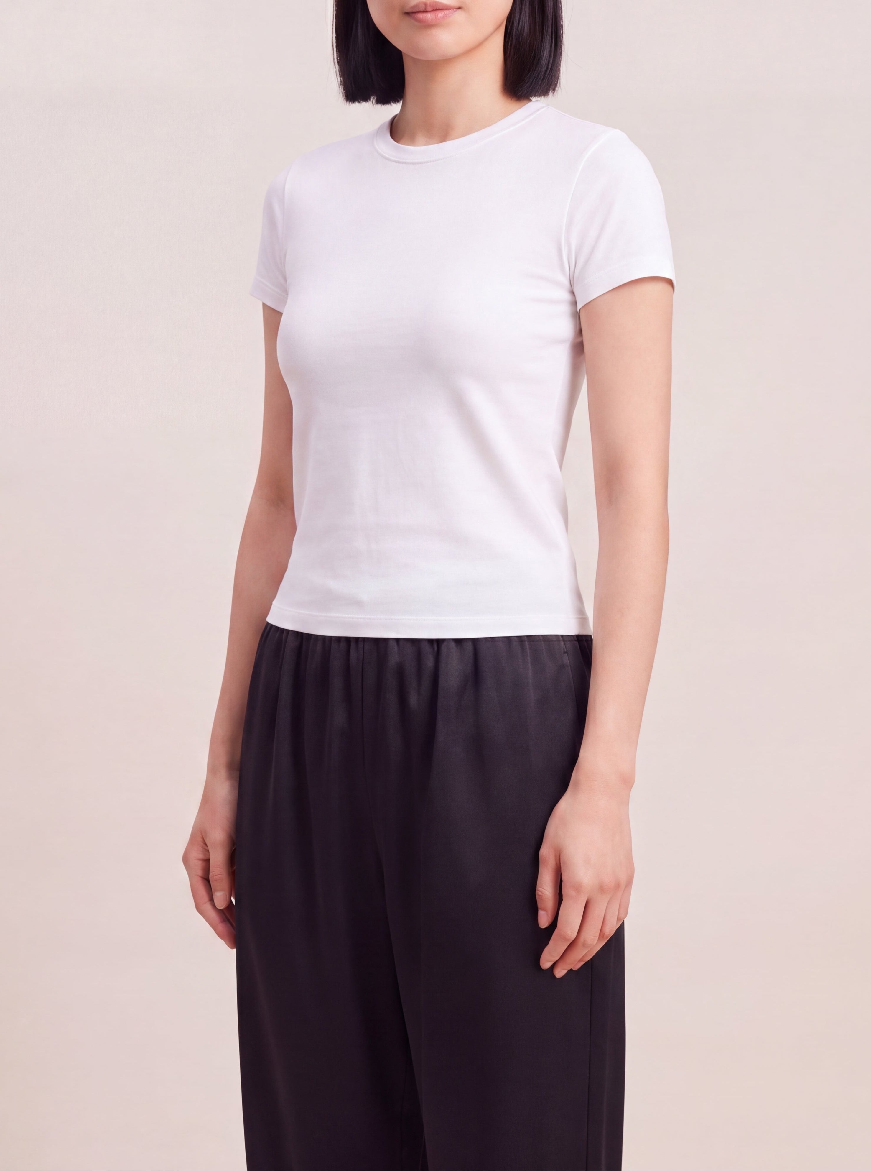 Silk Essentials Tee – Sculpt 真絲顯瘦圓領T-shirt