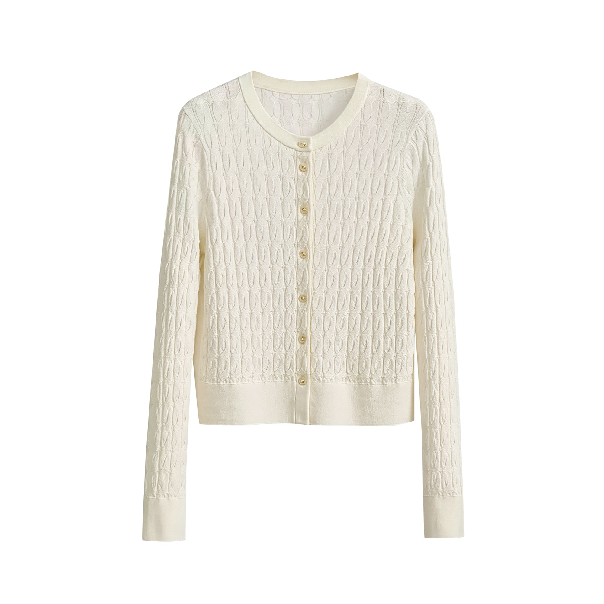 真絲混羊毛針織開襟衫｜老錢氣質 × 柔軟不刺癢