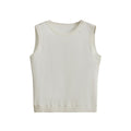 Silk Sleeveless Top 真絲圓領無袖上衣