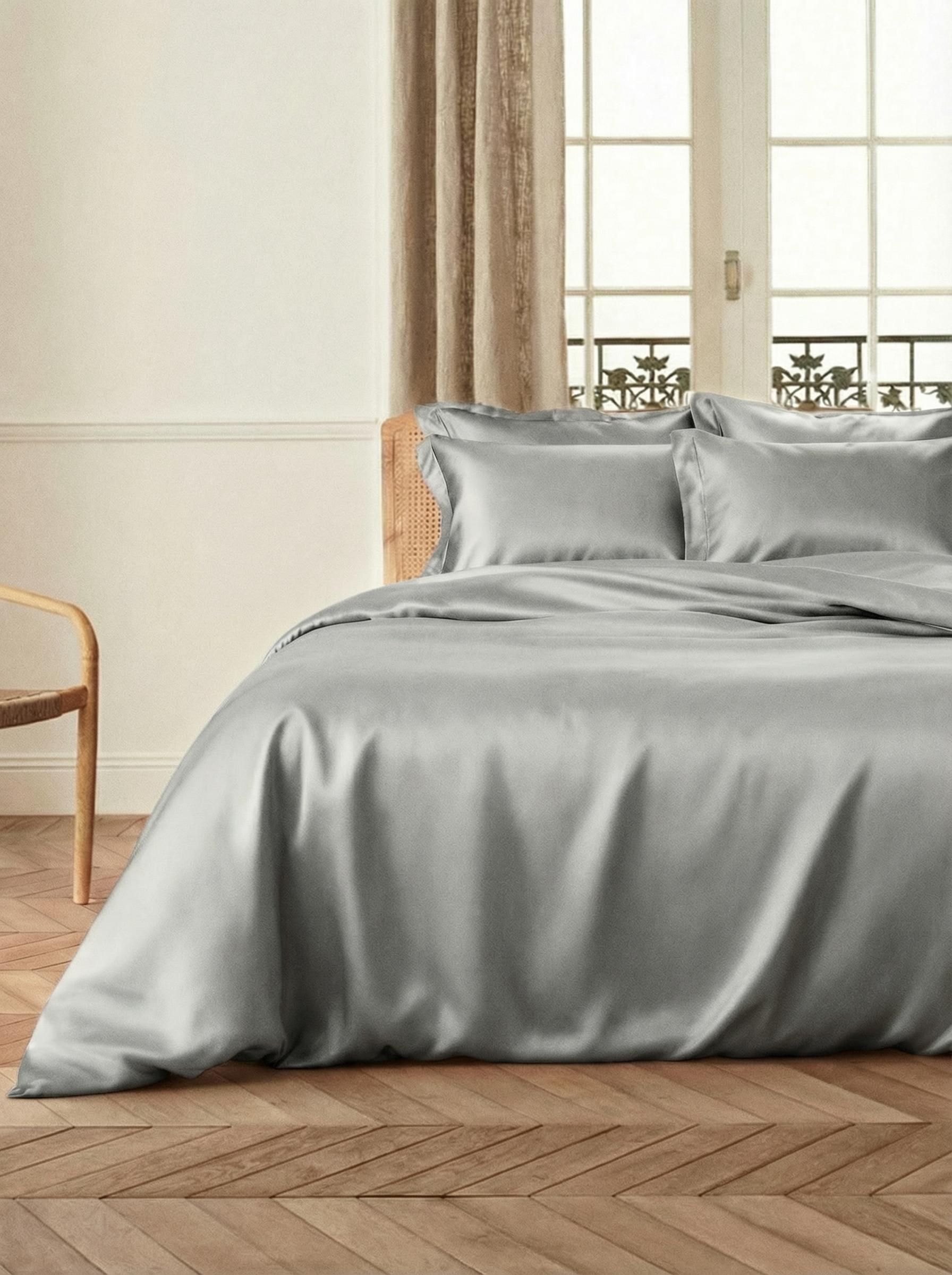 經典真絲床品四件組｜CloudSoft Silk™