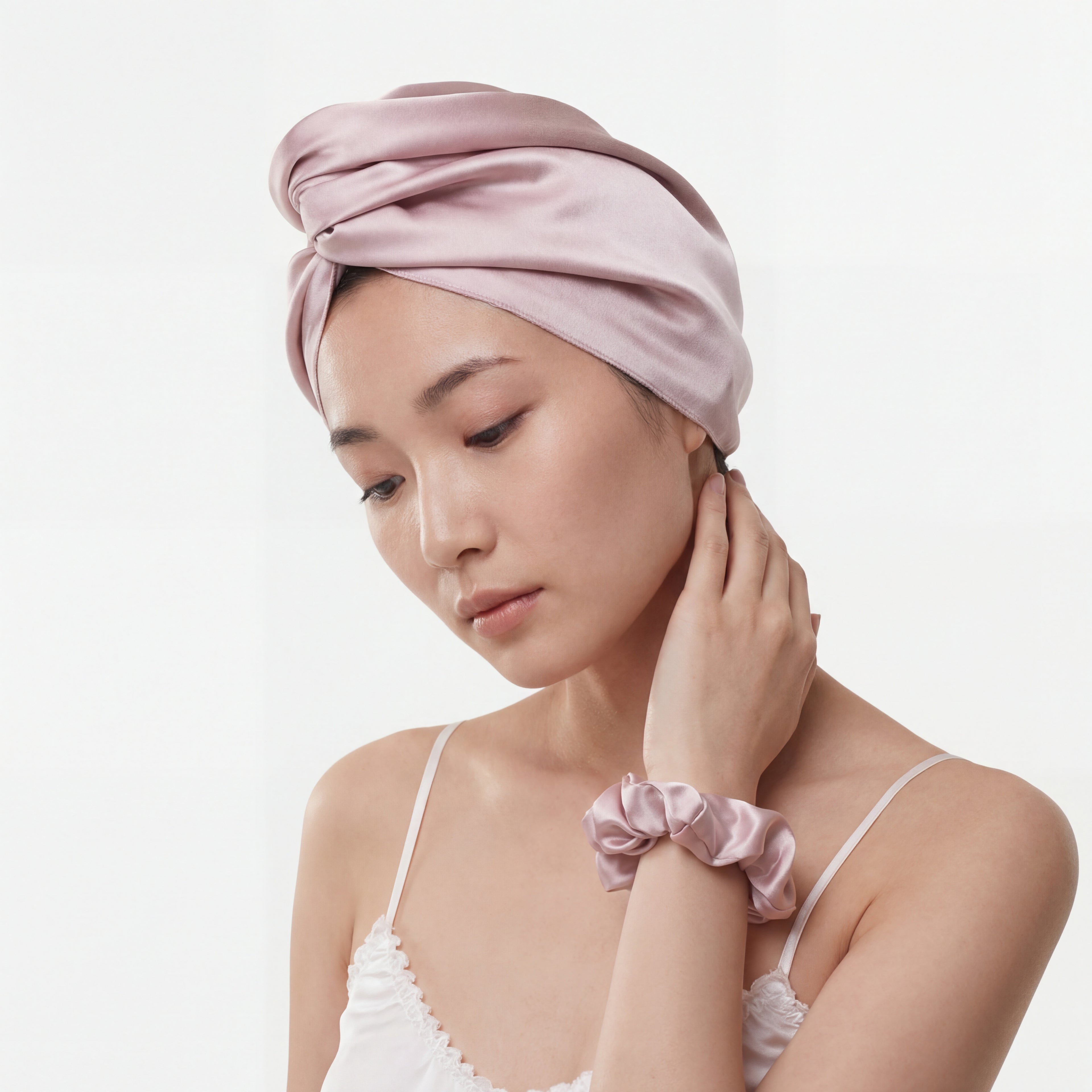 真絲乾髮帽｜加厚速乾 × 蓬鬆護髮