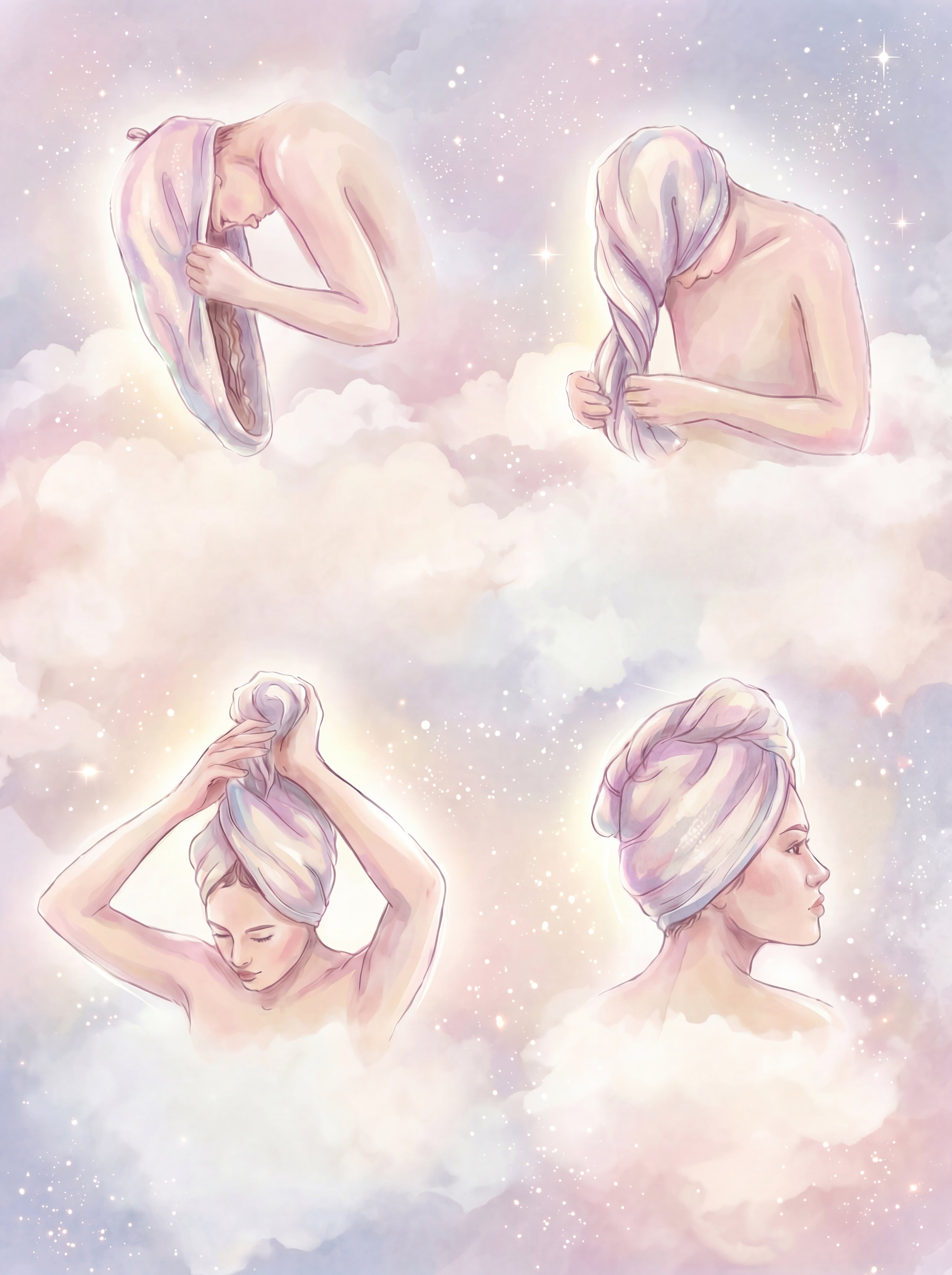 真絲乾髮帽｜加厚速乾 × 蓬鬆護髮