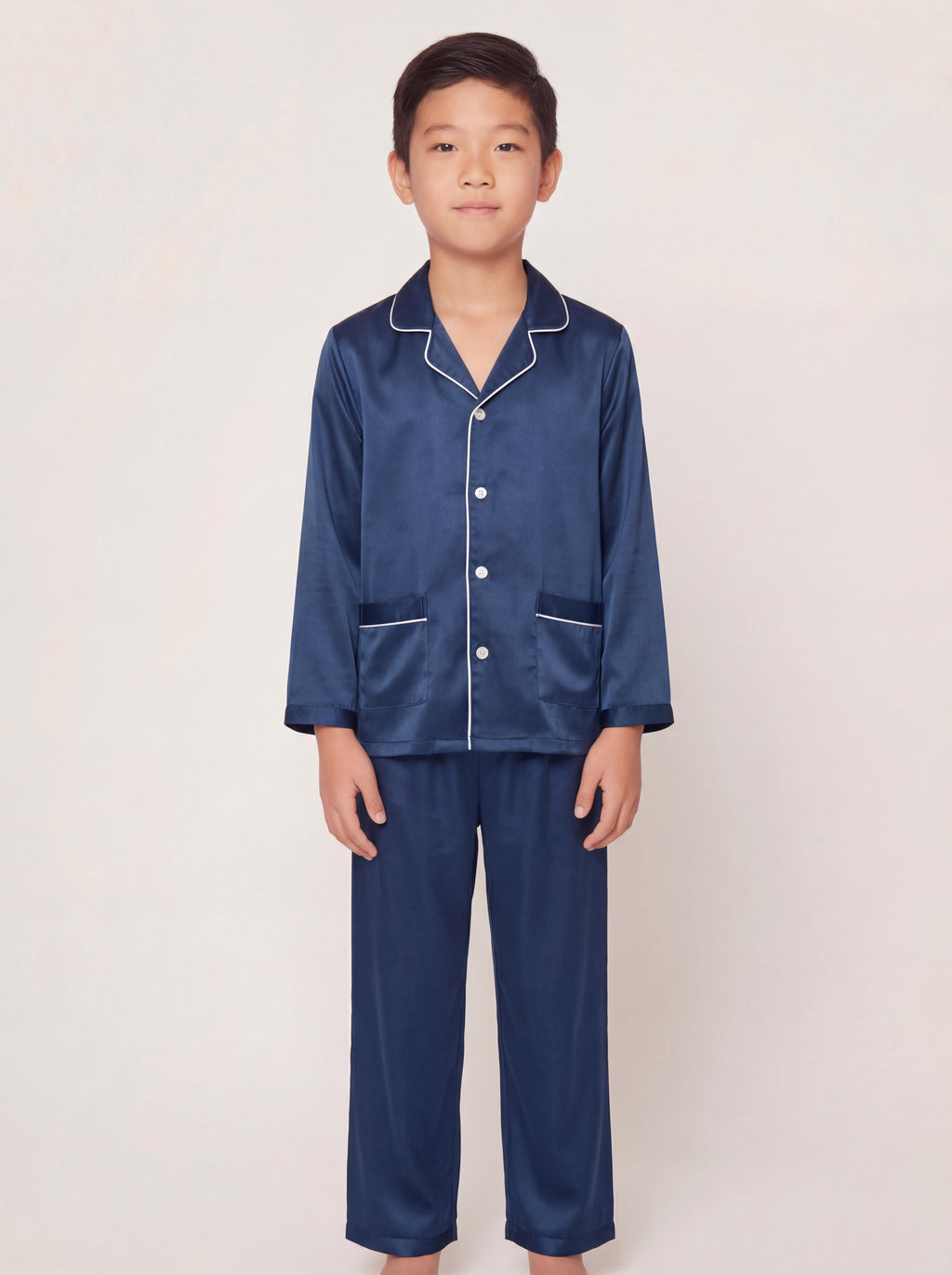 兒童抗敏真絲長袖睡衣套裝｜CloudSoft Silk™