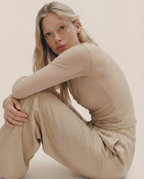 【100%蠶絲】親膚保暖打底衫｜圓領長袖內搭上衣